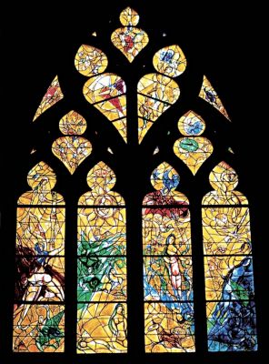 프랑스 메츠 대성당에 있는 샤갈의 스테인드글라스, 이미지 출처-위키피디아