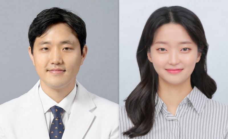 왼쪽부터 윤초석 교수, 이아람 간호사